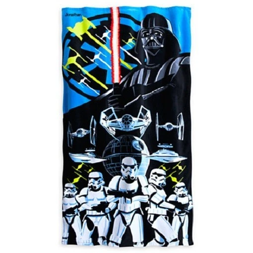 STAR WARS BEACH TOWEL Darth Vader Stormtrooper Death Tie NWT