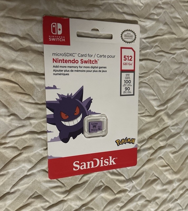 SanDisk 512GB microSDXC Memory Card for Nintendo Switch, Purple