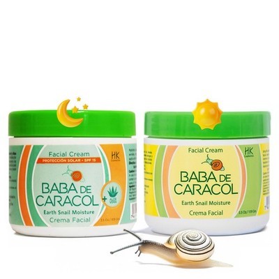 Baba de Caracol Facial Moisturizing Cream aloe vera 3.5 Ounce (Pack of 1) 
