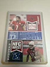 RARE 2007 Topps Franchise Larry Fitzgerald Matt Leinart SERIAL#10 Of 10 Made‼️