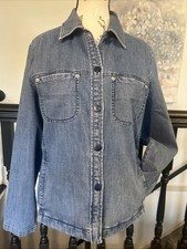 PENDLETON Women's Sm Denim Jean Jacket / Button Down Shirt - light medium weight