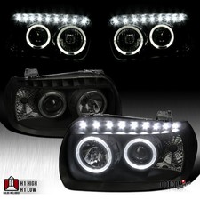 Fit 2005 2006 2007 Ford Escape LED Halo Projector Headlights Lamp Assembly Smoke