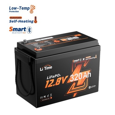 LiTime 12V 320Ah mini Bluetooth Low Temp Lithium Battery For RV Trailer Solar