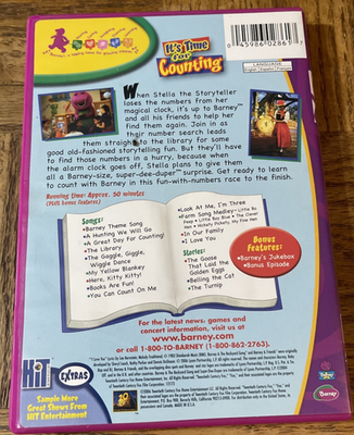 その他 It's Time for Counting [DVD] Barney It's Time For Counting DVD 45986028617| eBay