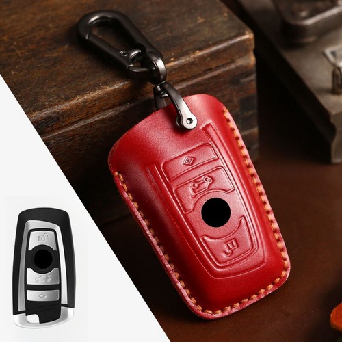Genuine Leather Car Key Fob Case Cover For BMW 1 2 3 4 5 6 F10 F20 F30 X3 X4 X5 - Picture 15 of 16