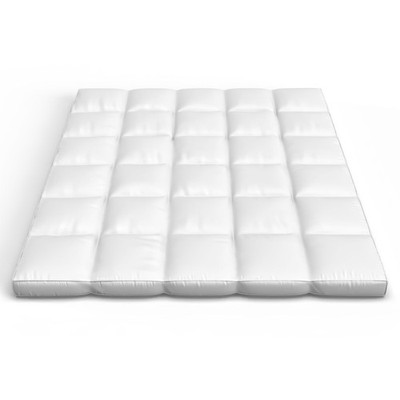 Lavish Home King Size Mattress Topper - 2-Inch Duck Feather Gusset Mattress Pad