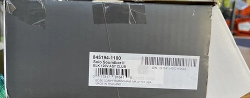 Bose Solo Soundbar Series II Bluetooth Dolby Audio - Black (845194-1100)