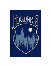 Image of Harry Potter Hogwarts Fleece Navy Blanket | BNWT |