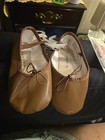 Danskin Girls Size 12 Brown Ballet Flats Dance Shoes with Elastic Strap New — photo 2