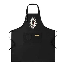Kitchen 2 Pack Bib Apron - Adjustable with 2 Pockets Dynamic Burst Design