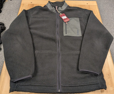 RedHead Berber Fleece Full Zip Jacket Men's Large Black