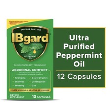 IBgard Digestive Supplement, Diarrhea, Constipation, Bloating, Gas, Cramps, 12ct