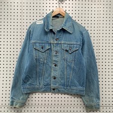 Vintage Sears Roebucks Denim Jacket Mens Small Trucker Type 3 Light Wash USA