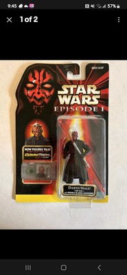 DARTH MAUL THE PHANTOM MENACE FIGURE RARE MOC 2 LEFT.