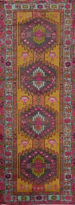 Handmade Tribal Vintage Wool Runner Rug 3x11 Ft Traditional Oriental Carpet