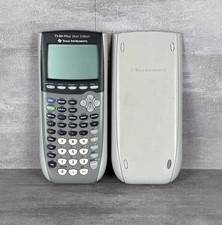 Texas Instruments TI-84 Plus Silver Edition Graphing Calculator Cover WORKING