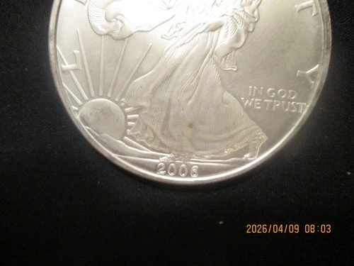 2006 American eagle silver $1 .999 fine silver BU