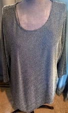 J M Collection Blouse Size XL Armpits 25 In Shoulder Down 27 In Bottom 27 In