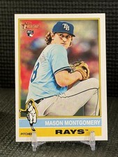 2025 Topps Heritage - #296 RC Mason Montgomery Tampa Bay Rays