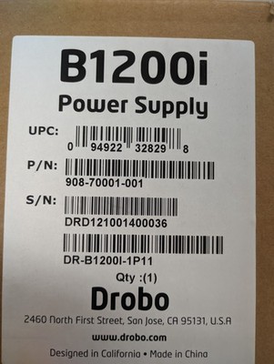 Drobo B1200i Power Supply DR-B1200I-1P11 908-70001-001 NEW Sealed Box