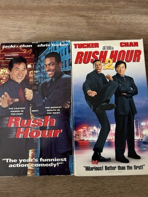 Jackie Chan Chris Tucker Rush Hour Rush Hour 2 VHS NTSC Action Comedy Set
