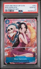 2025 ONE PIECE OP13 051 CARRYING ON HIS WILL BOA HANCOCK ALT ART PSA 10 GEM MINT