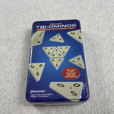 Deluxe Edition Tri-Ominos Pressman 2009 | Brand New Sealed In Plastic In Tin Box