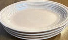Fiesta Apricot Oval Ceramic Platters Set of 4 USA 11" Glossy Pottery Solid