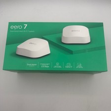 Amazon eero 7 Dual-Band Mesh Wi-Fi 7 System 2-Pack White PA10211