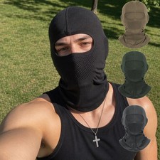 Outdoor Breathable Mesh Cycling Balaclava,Full Face Helmet Liner for Motorcycle