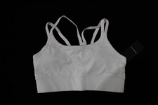 Fabletics Women's Principal Longline Sports Bra JK5 Classic White Medium NWT
