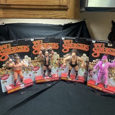 WWE LJN MATTEL SUPERSTARS BLACK CARD ACTION FIGURE CHASE COMPLETE SET Wave 2