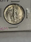 1937 Walking Liberty Half Dollar, Nice Brilliant BU ++ MELT VALUE OVER  $50