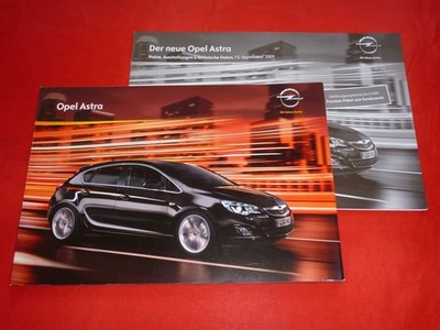 2009 Opel Astra J Saloon Selection Edition Sport Cosmo Brochure + Price List