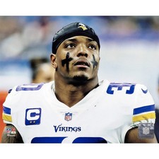 C.J. Ham Unsigned Minnesota Vikings 8x10 Photo Face Paint