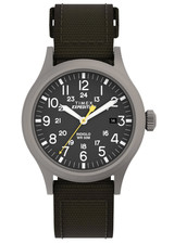 Timex Expedition Scout Water Resistant Watch with Green Nylon Strap - T49961