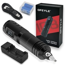 YILONG Wireless Tattoo Machine Pen Brushless Motor Adjustable Grip 4.0mm stroke