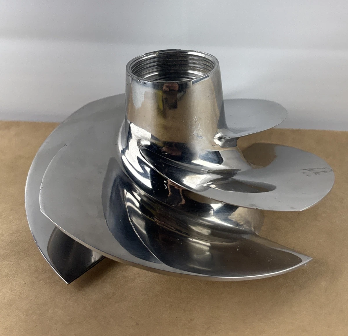 Stainless Steel Jet Pump Impeller 4 Blade 22 Spline 6” Dia x 3” photo 2