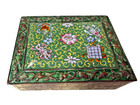 1920s-1940s  Chinese Green Champlevé "Eight Buddhist Treasures" Box — photo 1