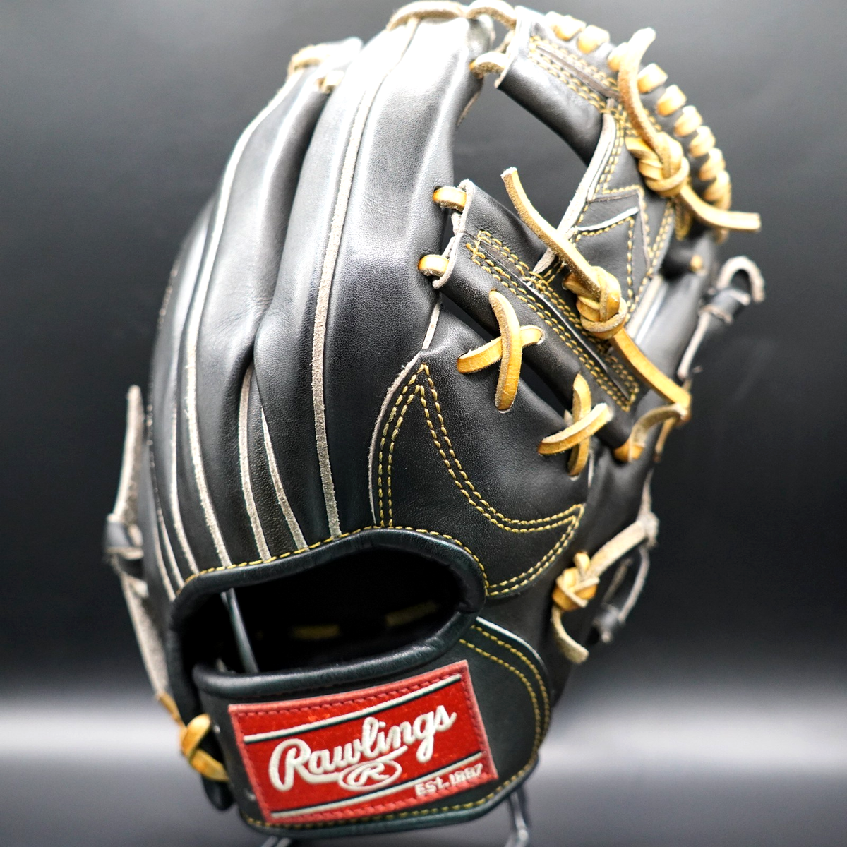 Rawlings Pro Preferred 11.5 RHT Infielder Glove Kip Leather Black