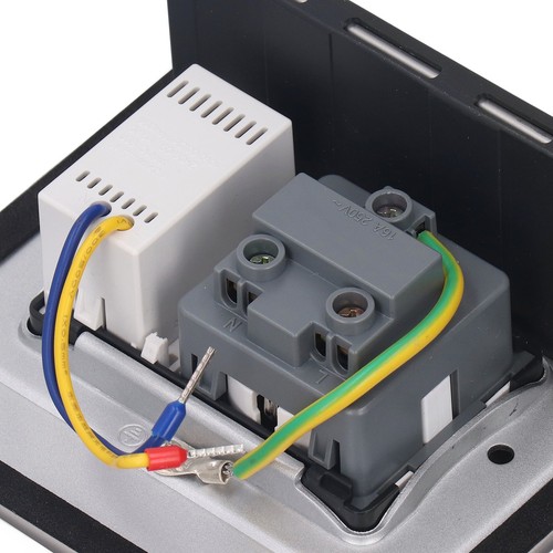 Floor Power Socket AC250V 16A EU Socket USB Type C Port Stainless Steel - Afbeelding 7 van 12