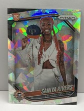 2025 Panini Prizm WNBA - Rookie Variation Saniya Rivers #150 Ice Prizm (RC) Sun