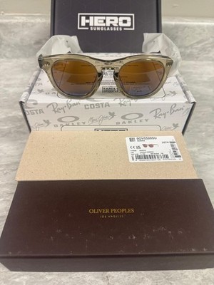 OLIVER PEOPLES | NEW | RORKE LARGE | 5509SU 1745G8 | SENCHA | COGNAC MIRROR