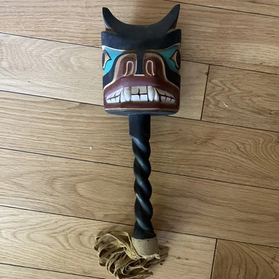 Haida or Kwakwaka'wakw Wood Raddle NW Pacific Tribes - Image 1 of 4