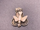 Vintage diving dove clover religious small sterling silver pendant