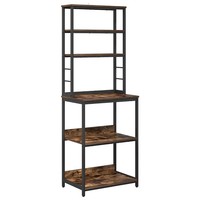 KüChenregal GeräUcherte Eiche 60X40X168 Cm Holzwerkstoff Standregal