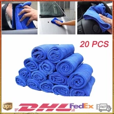 20 Pack Car Polishing Detailing Towel Microfiber Cleaning Cloth No-Scratch Rag