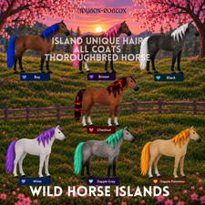 🐎 Wild Horse Islands 🐎 Island Unique Hair IUH Thoroughbred