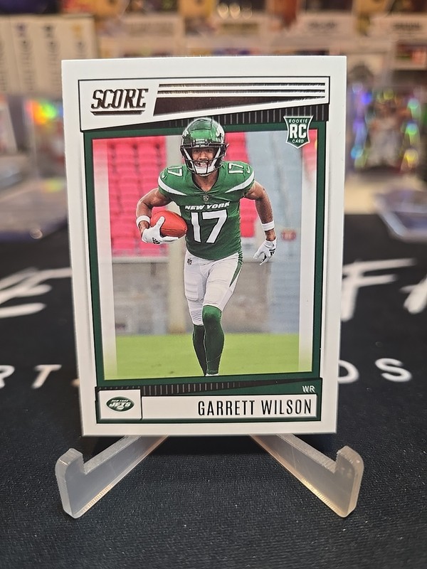 2022 Score Football #306 Garrett Wilson (RC) - NEW YORK JETS