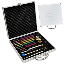 Solfeggio Tuning Fork Set - 10 Tuning Forks Perfect for DNA Healing, Chakra, ...